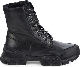 Elvira Leather Combat Boots