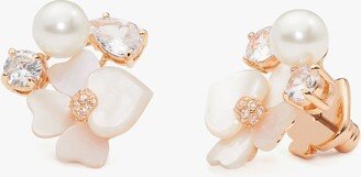 Precious Pansy Cluster Studs