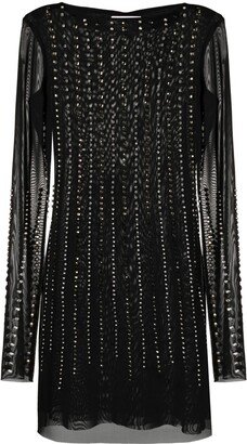 Crystal-Embellished Minidress-AC