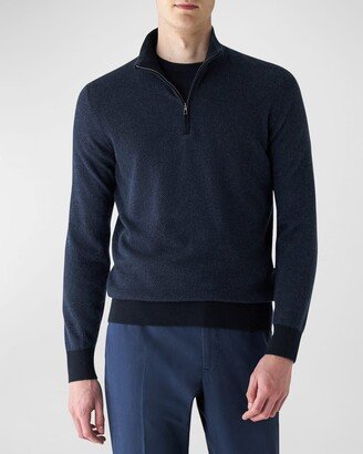 Men's Roadster 1/4-Zip Cashmere Sweater