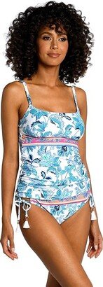 Santorini Sun Lingerie Strap Tankini (Emerald) Women's Swimwear