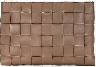 Large Flat Pouch in Brown