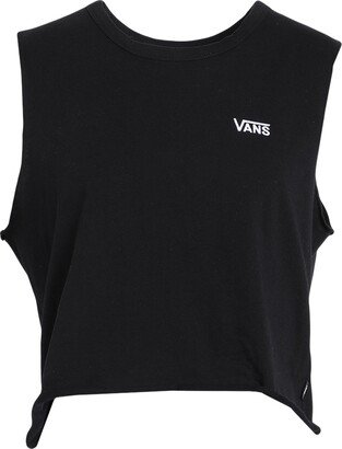 Wm Junior V Muscle Crop Top Black