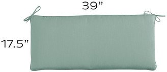 Replacement Bench Cushion - 39x17.5 Canopy Stripe Black/Sand Sunbrella