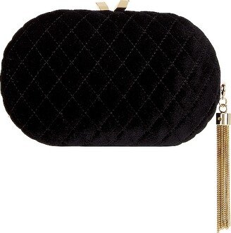 Rikki Quilted Velvet Clutch