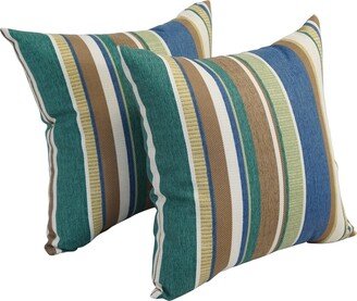 17-inch Square Polyester Outdoor Throw Pillows-AB