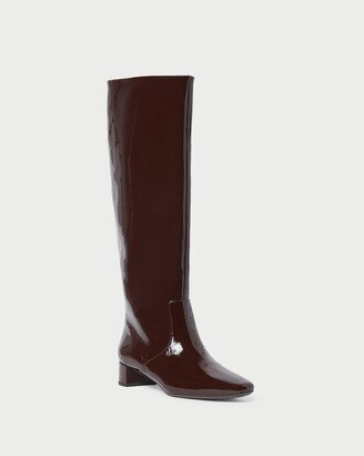 Indy Chocolate Patent Tall Boot