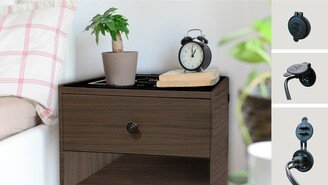 Calnod Smart Nightstand with Wireless Charging, USB Ports, and LED Light