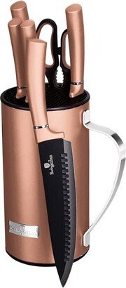 Berlinger Haus Berlinger Haus 7-Piece Knife Set with Mobile Stand Rose Gold Collection