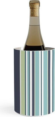 Sheila Wenzel-Ganny Lavender Mint Blue Stripes Wine Chiller