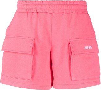 Logo-Embroidered Track Shorts-AC