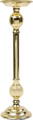 Tall Traditional Brass Candle Holder, 5 x 18