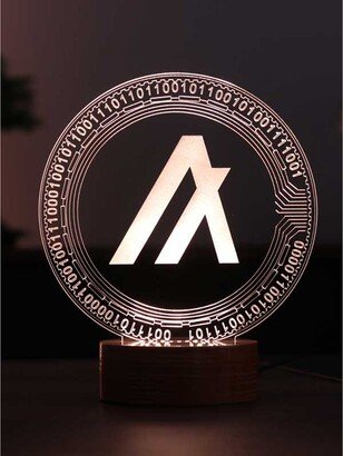 Algorand Crypto Art Desk Lamp. Bedside Art. Gift. Coin. 3D Led Night Light. Money. Trader Gifts