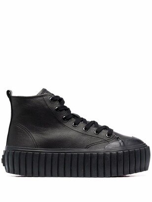 Chunky-Sole High Top Sneakers