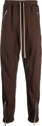 Drop-Crotch Drawstring Tapered Trousers