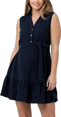 Maternity June Sleeveless Tiered Dress