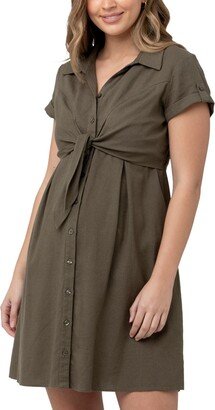 Maternity Colette Tie Up Nursing Dress