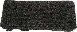 Light Structured Rib Knit Thin Scarf
