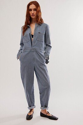 Pinstripe Union Coverall by at Free People