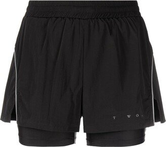 There Was One Double-Layer Running Shorts