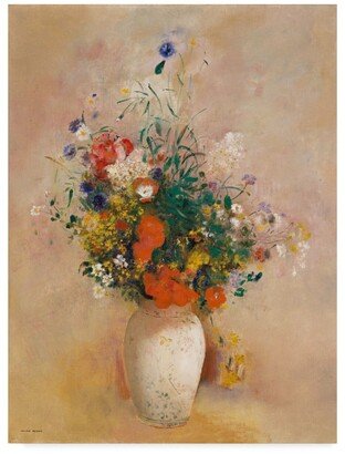 Odilon Redon 'Vase Of Flowers' Canvas Art - 32