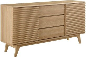 63 Render Sideboard Buffet Table or TV Stand - Oak