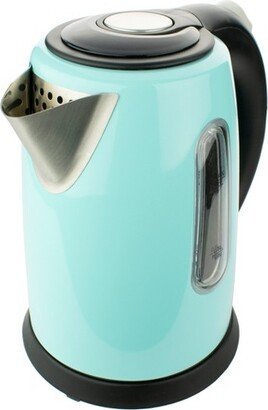 1 Liter Stainless Steel Cordless Electric Kettle in Blue