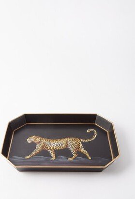 Leopard Hand-painted Metal Tray