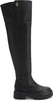 Shoreditch leather over-the-knee boots