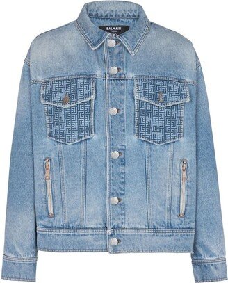 Oversized denim jacket-AA