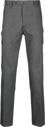 Slim-Cut Tailored Trousers-AJ