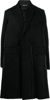 Drawstring-Waist Wool Coat