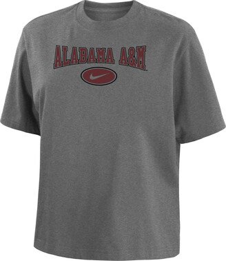 Alabama A&M Women's College Boxy T-Shirt in Grey