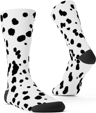 Socks: Dalmatian Spots Custom Socks, White