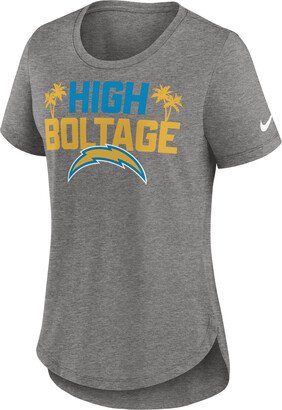 Women's Local (NFL Los Angeles Chargers) T-Shirt in Grey