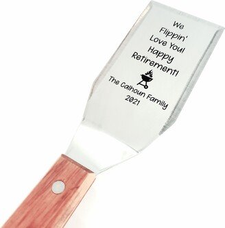 Happy Retirement Gift - We Flippin Love You Grilling Spatula Custom Engraved Spatula Personalized Party