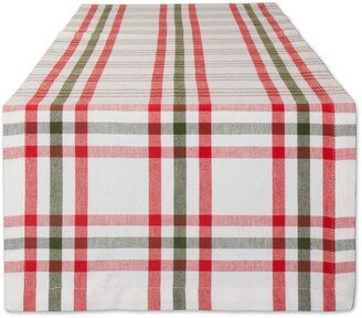 Kitchen and Table Top Jolly Tree Collection Table Runner, Nutcracker Plaid, 14