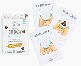 Cotier Brand 30ct 'Did Baby Poopie?' Baby Shower Scratch Off Game Cream