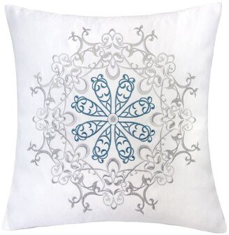 Norah Embroidery Square Decorative Throw Pillow