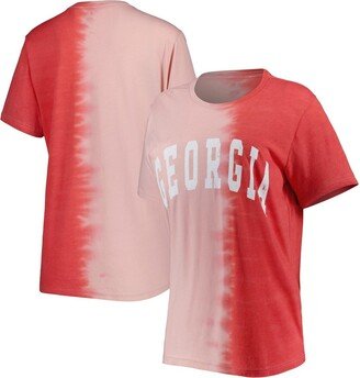 Women's Gameday Couture Red Georgia Bulldogs Find Your Groove Split-Dye T-shirt