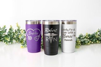 Personalized Travel Mug, Nurse Gift, Tumbler, Custom Doctor Veterinarian Christmas Gift