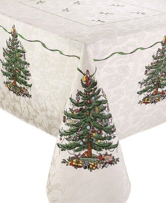 Christmas Tree Ivory/Green 60x84 Tablecloth