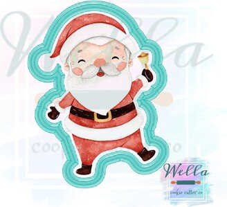 Santa Cookie Cutter, Ringing Bell Christmas Clause Cutter