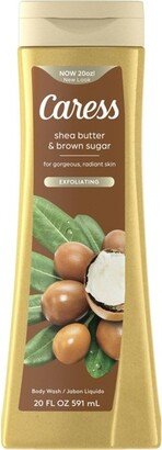 Caress Body Wash - Shea Butter & Brown Sugar - 20 fl oz