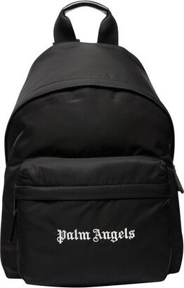 Nylon logo backpack