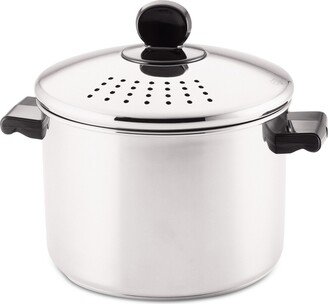 Classic Series Stainless Steel 8-Qt. Straining Stockpot & Lid