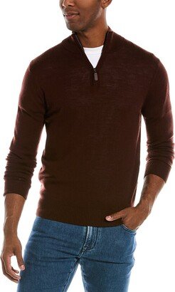 Quincy Wool 1/4-Zip Mock Sweater-AI