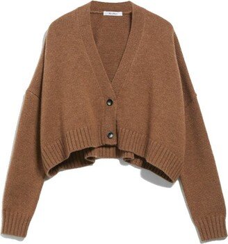 Sabbia wool and cashmere cropped cardigan