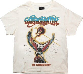 OTHER UK Aerosmith - Live In Concert - Vintage T-Shirt - White Blonde