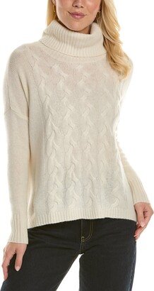 Easy Cable Cashmere Popover Sweater-AA